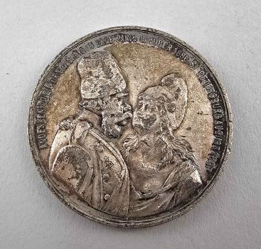 Satirische Medaille zur Französisch-Russischen Allianz 1896