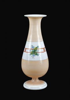 Opalinglas-Vase Spätbiedermeier