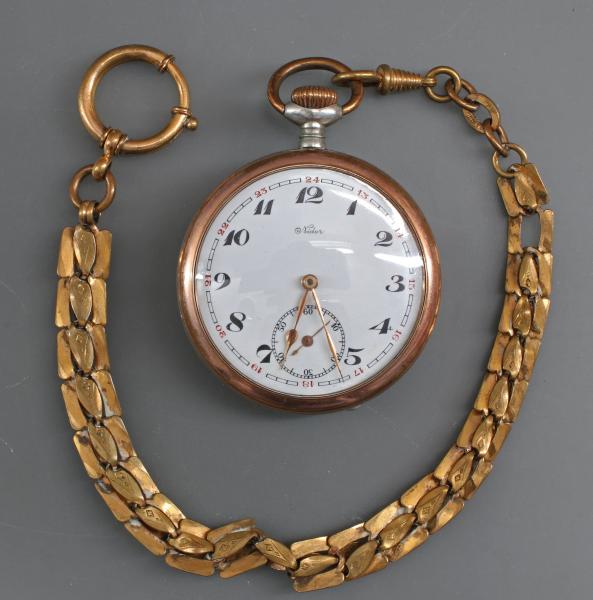 Silberne Herren-Taschenuhr Nidor um 1910