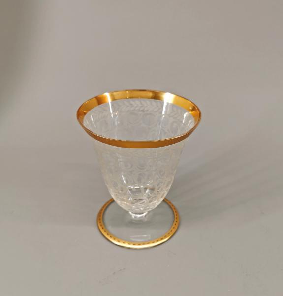 Geschliffene Kratervase Art decó