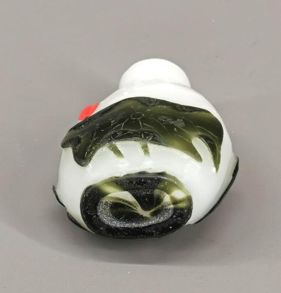 Snuffbottle Opalin-Glas Blumendekor