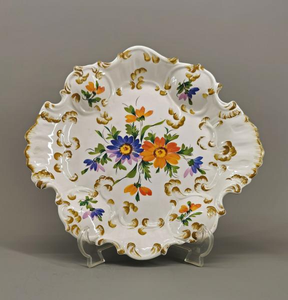 Fayence-Schale Blumendekor Italien