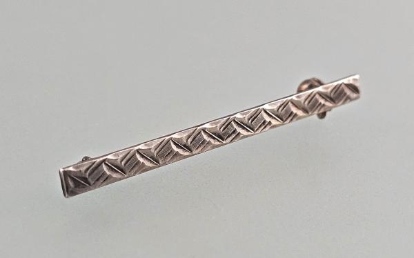 Silberne Stab-Brosche L 5 cm