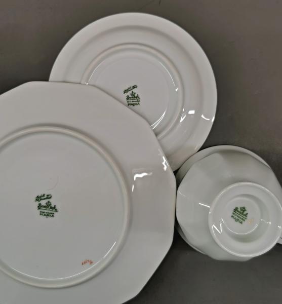 Kaffee-Tee-Service Rosenthal Maria Weiß Goldrand