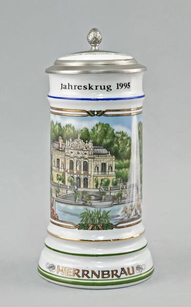 Sammler-Bierkrug Herrnbräu Brauerei 1995