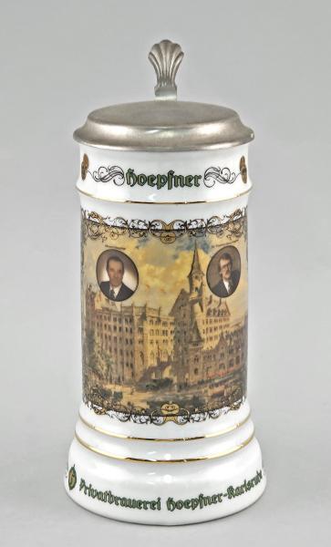 Sammler-Bierkrug Hoepfner Karlsruhe