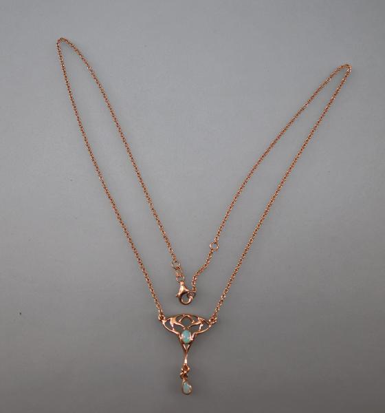 Jugendstil-Collier Opal