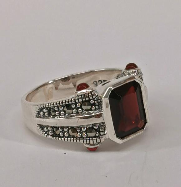 Ring Granat Karneol Gr.56