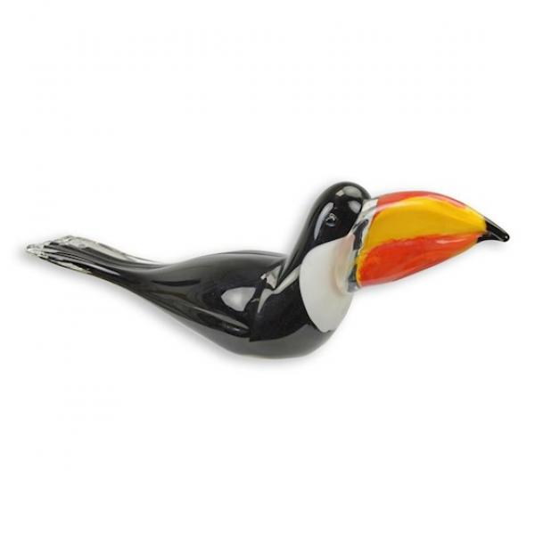 Glasfigur Murano-Stil Tukan