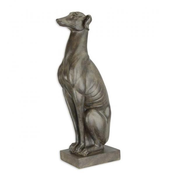 Resin Figur sitzender Windhund