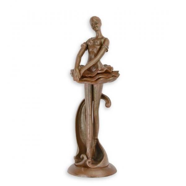 Eisen Figur Skulptur rustikal braun Ballerina