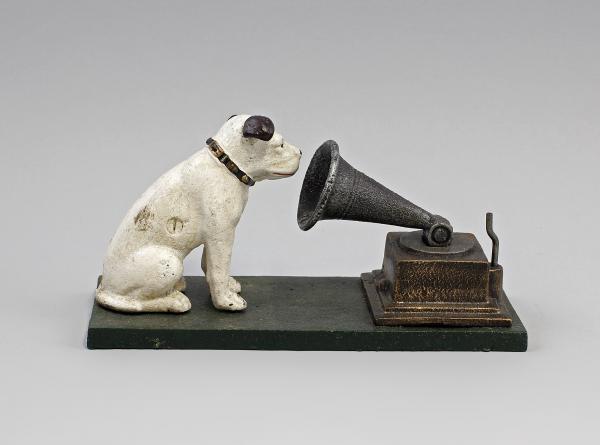 Hund mit Grammophon "His Masters Voice"