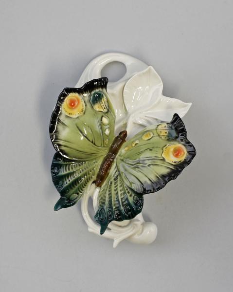 Wandvase Schmetterling grün