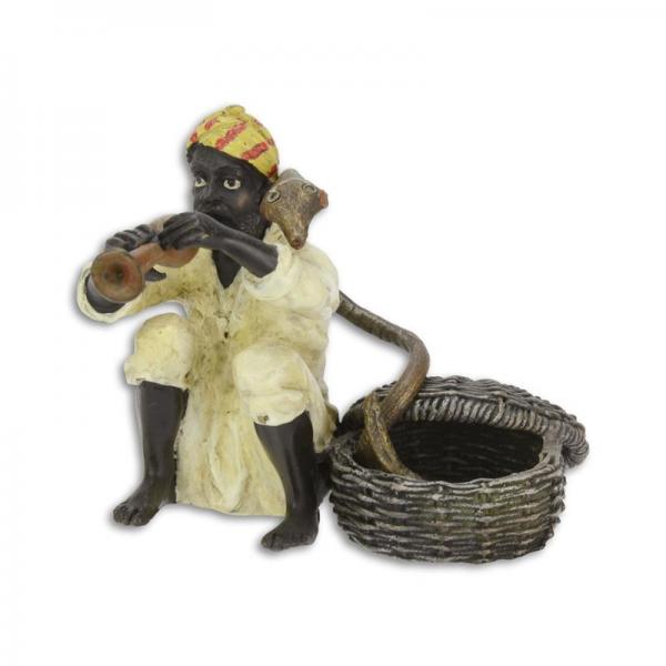 Figur Bronze Schlangenbeschwörer