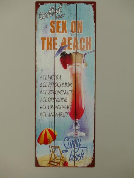 Blechschild  Sex on the Beach