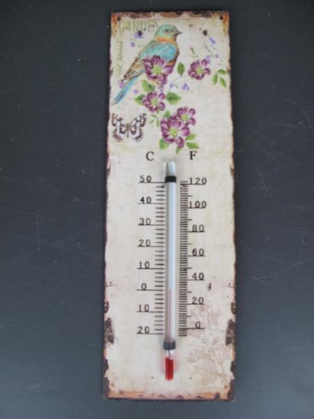 Thermometer antik Blechschild