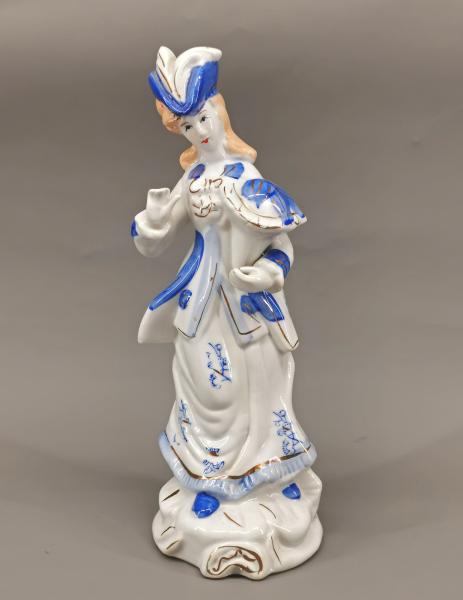 Figur Dame Blaudekor