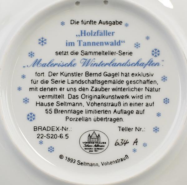 Sammelteller ,Malerische WInterlandschaften,.