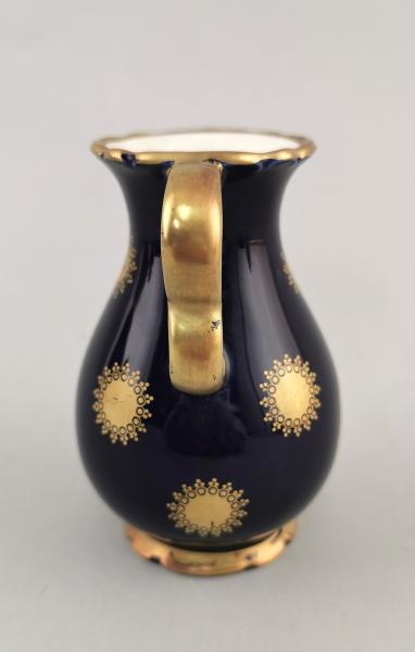 Porzellan Vase Unterweissbach kobalt gold 60er Jahre Vintage